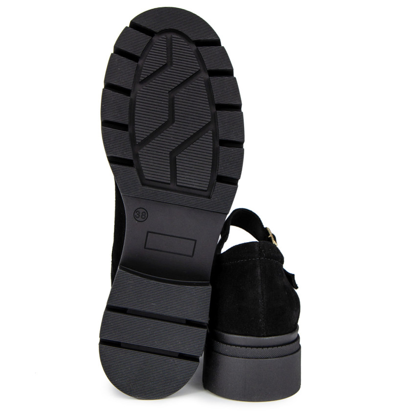 Φωτογραφία σόλας RAGAZZA 0472 ΜΑΥΡΟ ΔΕΡΜΑ-ΚΡΟΥΤΑ