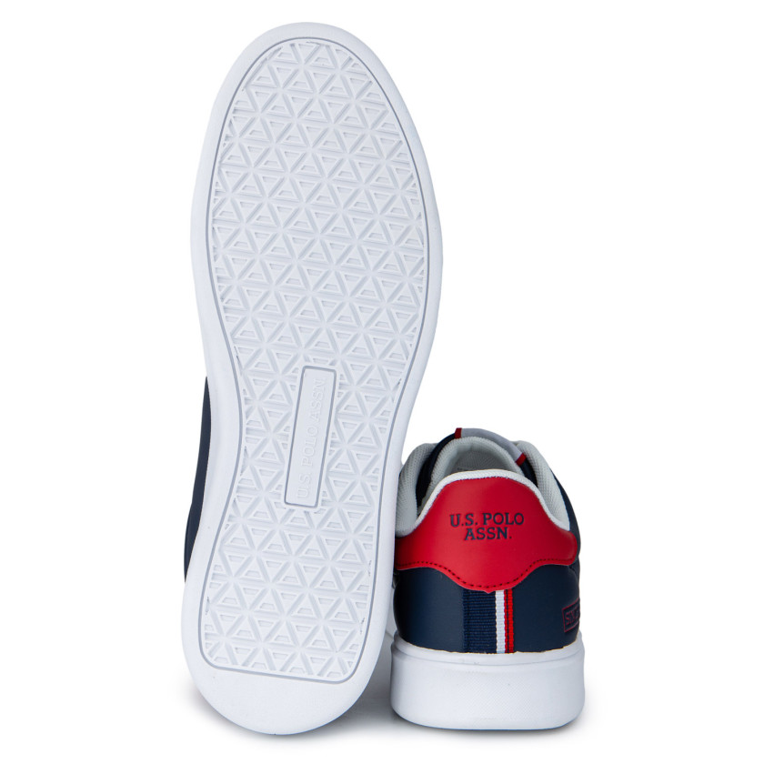 Φωτογραφία σόλας U.S.POLO BYRON001C ΜΠΛΕ ΔΕΡΜΑ-ECO