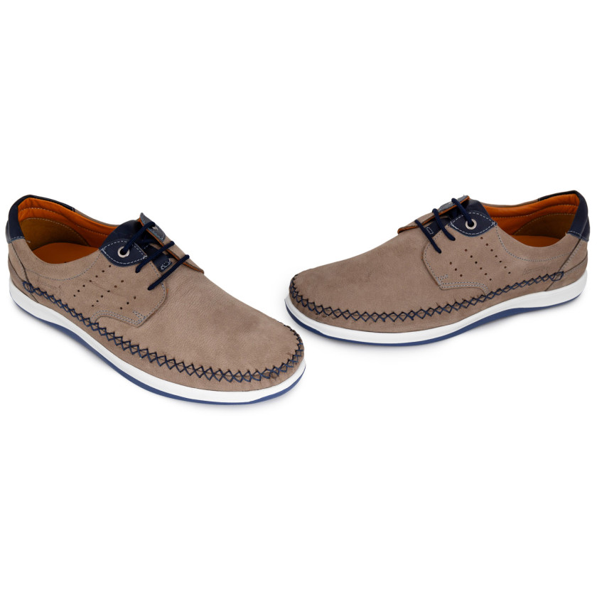 Φωτογραφία ζευγάρι BOXER 24001-30-408 ΓΚΡΙ ΔΕΡΜΑ-NUBUK