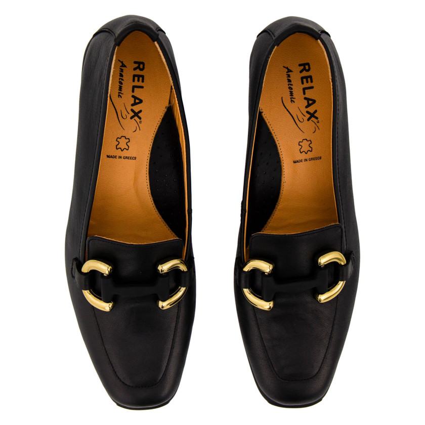 Φωτογραφία σόλας RELAX 2733-01 ΜΑΥΡΟ ΔΕΡΜΑ