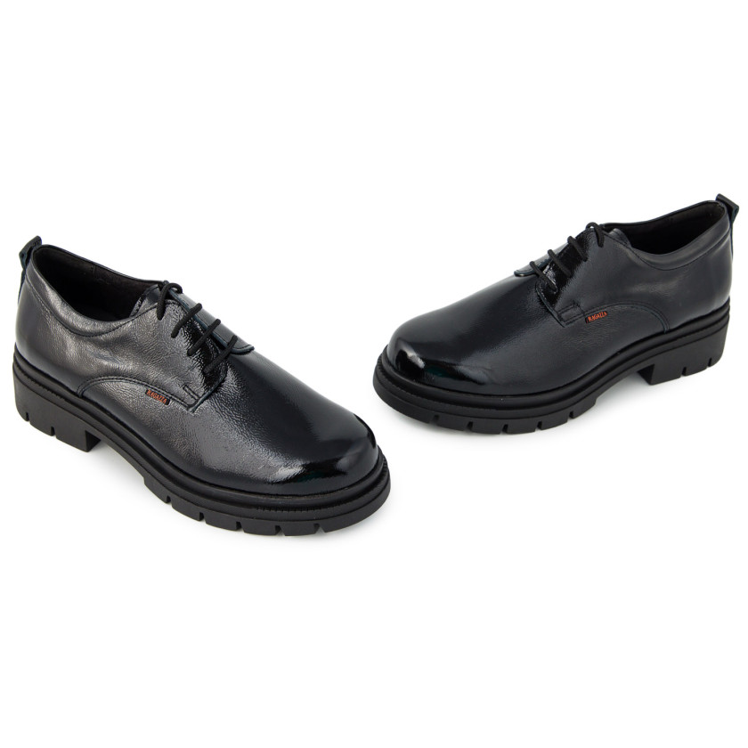 Φωτογραφία ζευγάρι RAGAZZA 0476 ΜΑΥΡΟ ΔΕΡΜΑ-ΛΟΥΣΤΡΙΝΙ