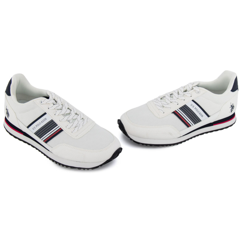 Φωτογραφία ζευγάρι U.S.POLO XIRIO009A ΛΕΥΚΟ ΥΦΑΣΜΑ