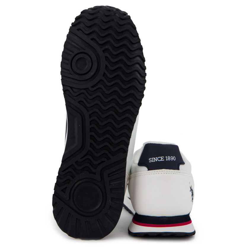 Φωτογραφία σόλας U.S.POLO XIRIO009A ΛΕΥΚΟ ΥΦΑΣΜΑ