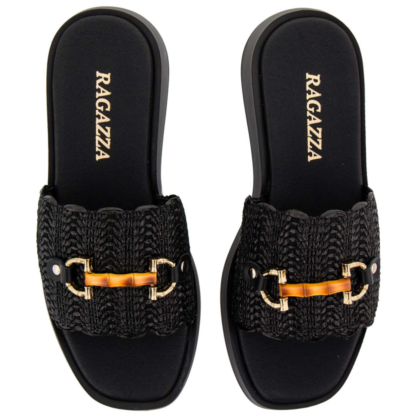 Φωτογραφία σόλας RAGAZZA 01163 ΜΑΥΡΟ ΨΑΘΑ