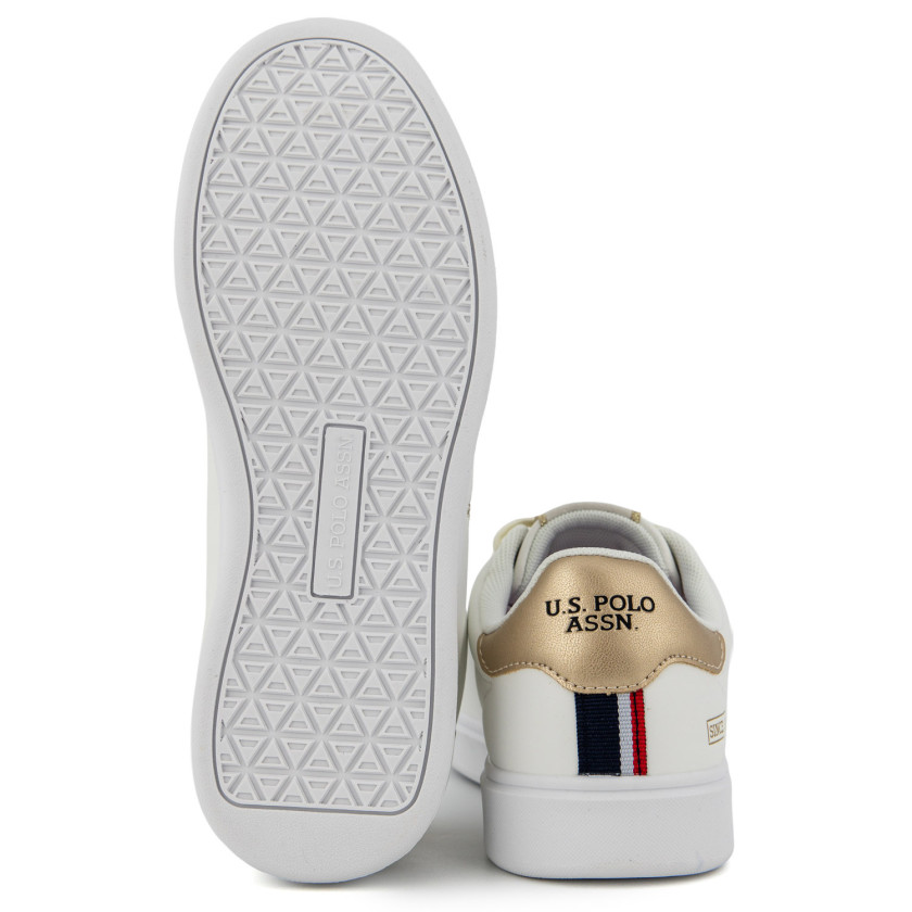 Φωτογραφία σόλας U.S.POLO MARLYN001C ΛΕΥΚΟ ECO-ΔΕΡΜΑ