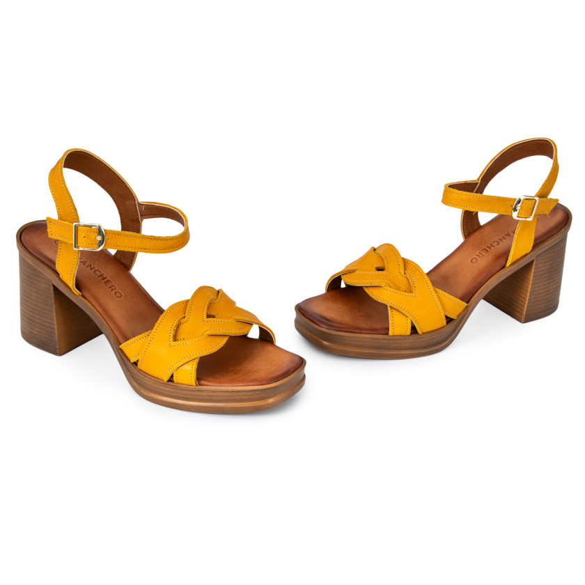 Φωτογραφία ζευγάρι COMMANCHERO 51161-724 ΚΙΤΡΙΝΟ ΔΕΡΜΑ