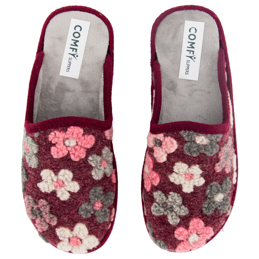 Φωτογραφία σόλας COMFY 01L000 DAISY ΜΠΟΡΝΤΩ ΥΦΑΣΜΑ