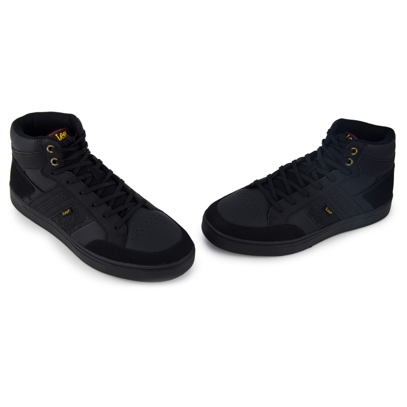 Φωτογραφία ζευγάρι LEE DEAN-MEN MID ΜΑΥΡΟ ECO-ΔΕΡΜΑ