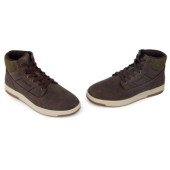 WRANGLER DENVER-MEN MID ΚΑΦΕ ΔΕΡΜΑ-NUBUK