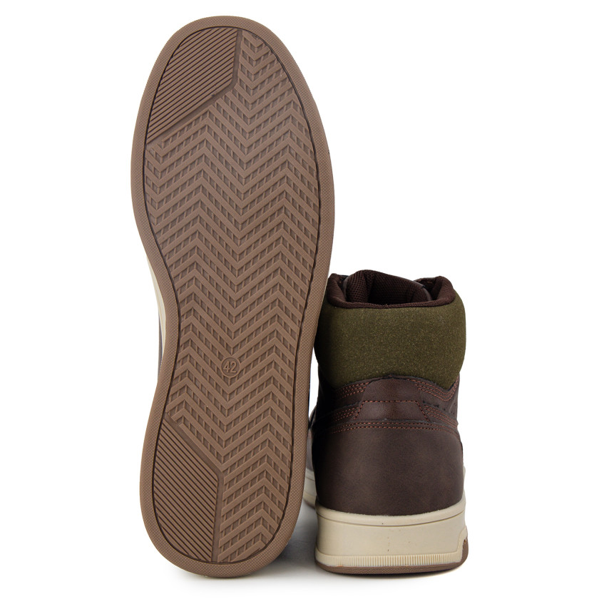 Φωτογραφία σόλας WRANGLER DENVER-MEN MID ΚΑΦΕ ΔΕΡΜΑ-NUBUK