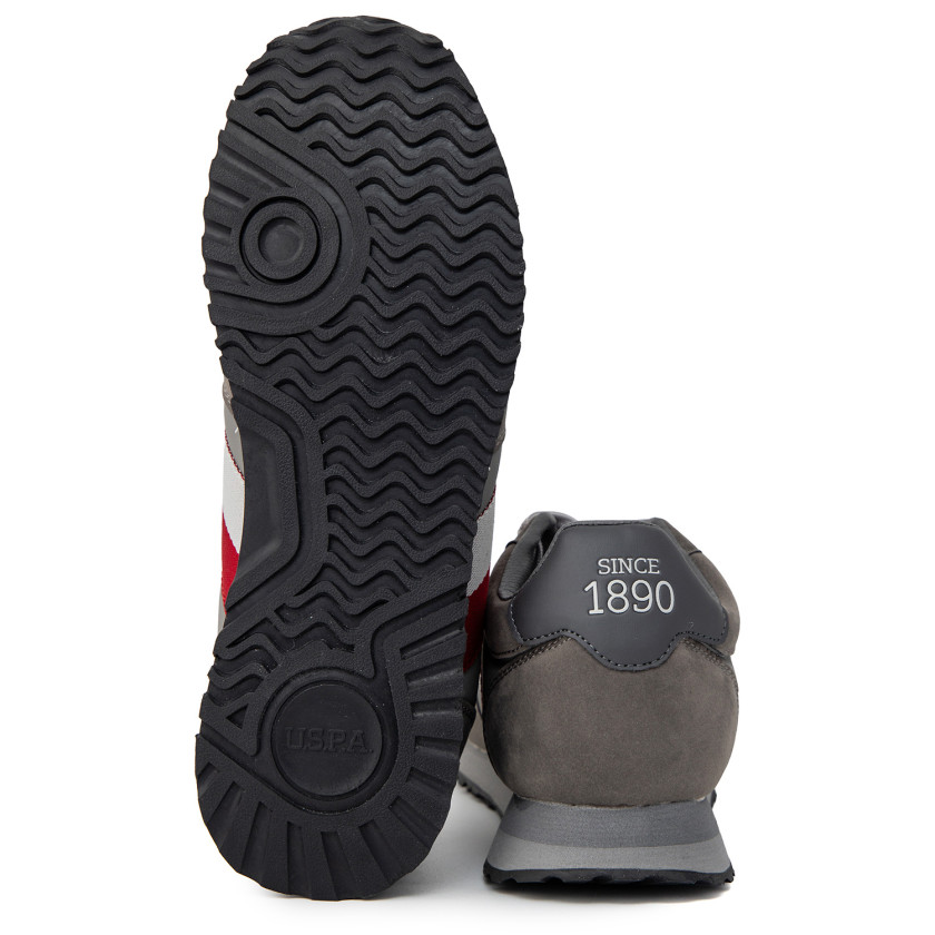 Φωτογραφία σόλας U.S.POLO XIRIO012 ΓΚΡΙ ECO-ΔΕΡΜΑ