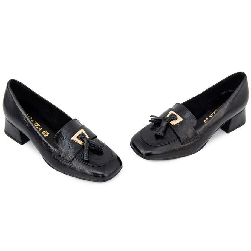 Φωτογραφία ζευγάρι RAGAZZA 057 ΜΑΥΡΟ ΔΕΡΜΑ-ΛΟΥΣΤΡΙΝΙ