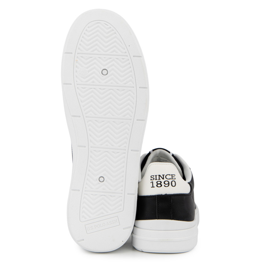 Φωτογραφία σόλας U.S.POLO ARIS001A ΜΑΥΡΟ ΔΕΡΜΑ-ECO