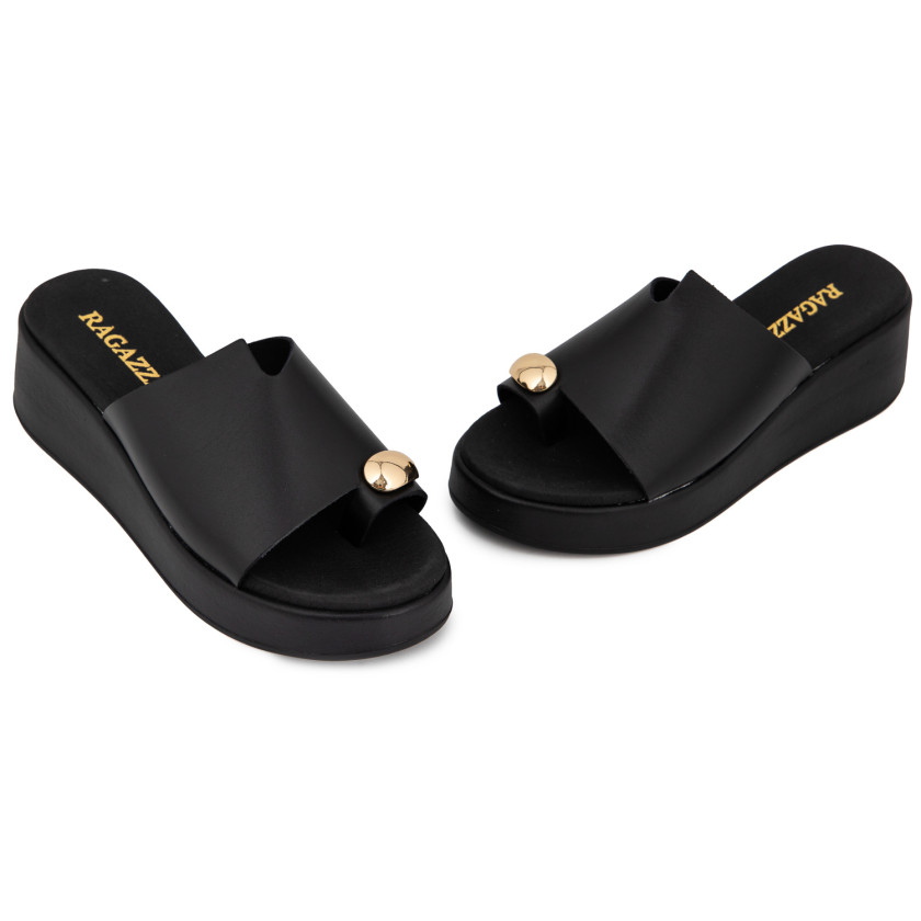 Φωτογραφία ζευγάρι RAGAZZA 01153 ΜΑΥΡΟ ΔΕΡΜΑ