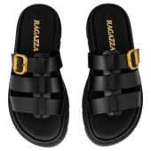 Μικρή φωτογραφία σόλας RAGAZZA 01028 ΜΑΥΡΟ ΔΕΡΜΑ