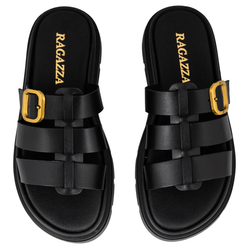 Φωτογραφία σόλας RAGAZZA 01028 ΜΑΥΡΟ ΔΕΡΜΑ