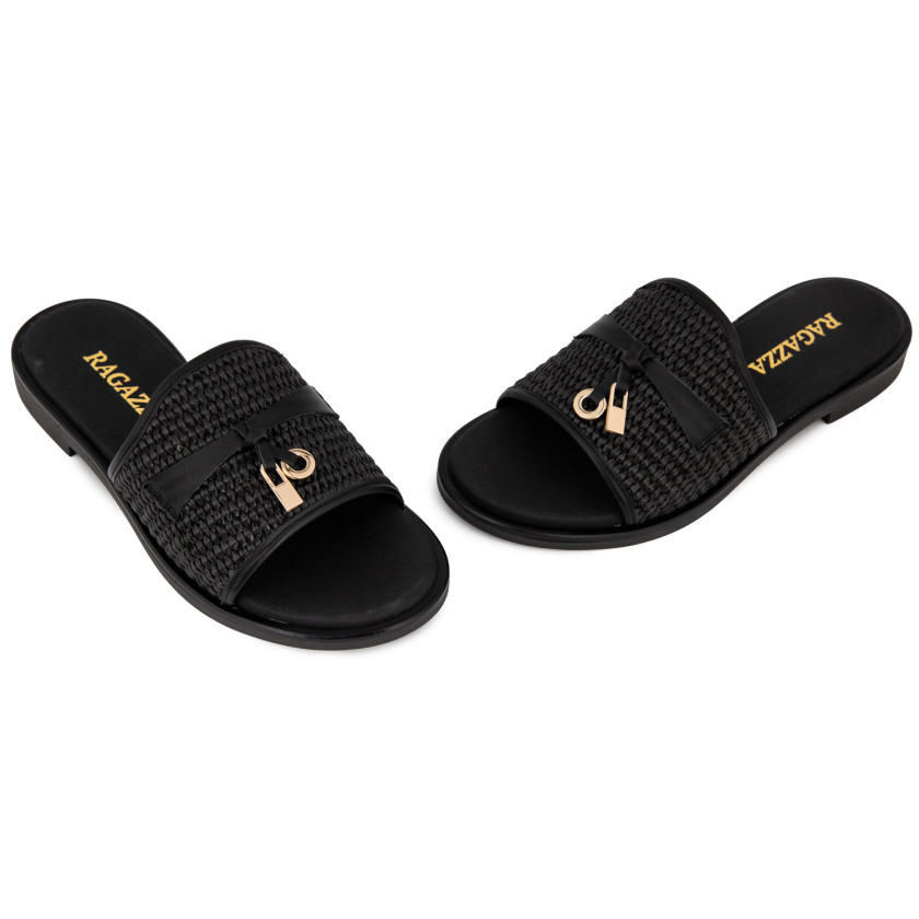 Φωτογραφία ζευγάρι RAGAZZA 01018 ΜΑΥΡΟ ΔΕΡΜΑ-ΨΑΘΑ