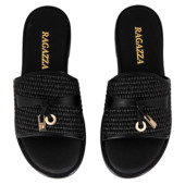 Μικρή φωτογραφία σόλας RAGAZZA 01018 ΜΑΥΡΟ ΔΕΡΜΑ-ΨΑΘΑ