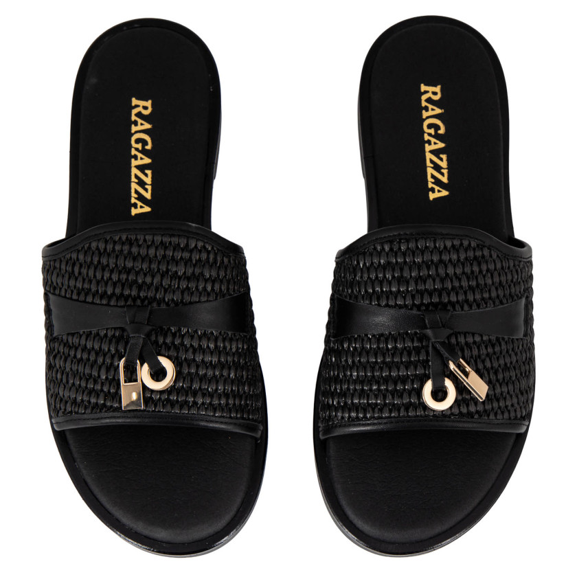 Φωτογραφία σόλας RAGAZZA 01018 ΜΑΥΡΟ ΔΕΡΜΑ-ΨΑΘΑ