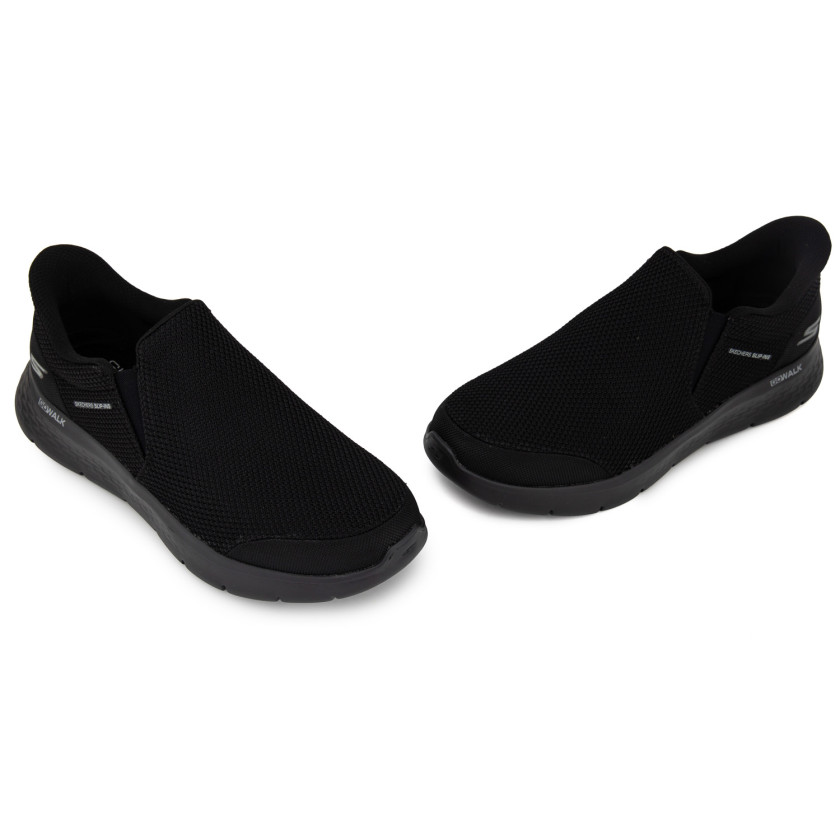 Φωτογραφία ζευγάρι SKECHERS 216333 ΜΑΥΡΟ ΥΦΑΣΜΑ