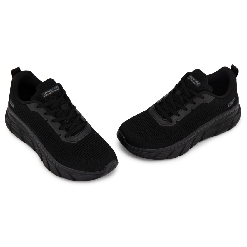 Φωτογραφία ζευγάρι SKECHERS 117385 ΜΑΥΡΟ ΥΦΑΣΜΑ