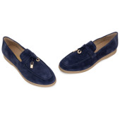 RAGAZZA 0119 ΜΠΛΕ ΔΕΡΜΑ-NUBUK