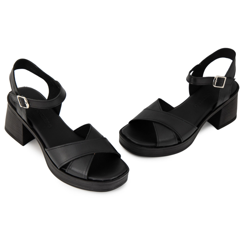 Φωτογραφία ζευγάρι COMMANCHERO 51155-721 ΜΑΥΡΟ ΔΕΡΜΑ