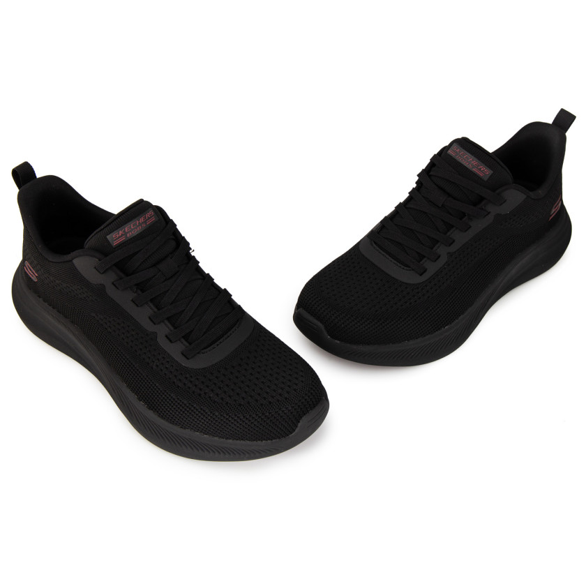 Φωτογραφία ζευγάρι SKECHERS 118155 ΜΑΥΡΟ ΥΦΑΣΜΑ