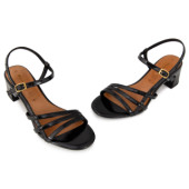 TAMARIS 28350-46-018 ΜΑΥΡΟ-ΛΟΥΣΤΡΙΝΙ ΔΕΡΜΑ- ECO