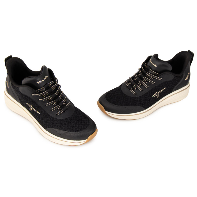 Φωτογραφία ζευγάρι TAMARIS 23737-46-001 ΜΑΥΡΟ ΥΦΑΣΜΑ