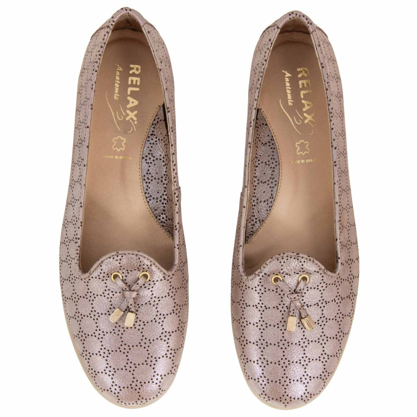 Φωτογραφία σόλας RELAX 1238-88 ΠΛΑΤΙΝΑ ΔΕΡΜΑ-NUBUK