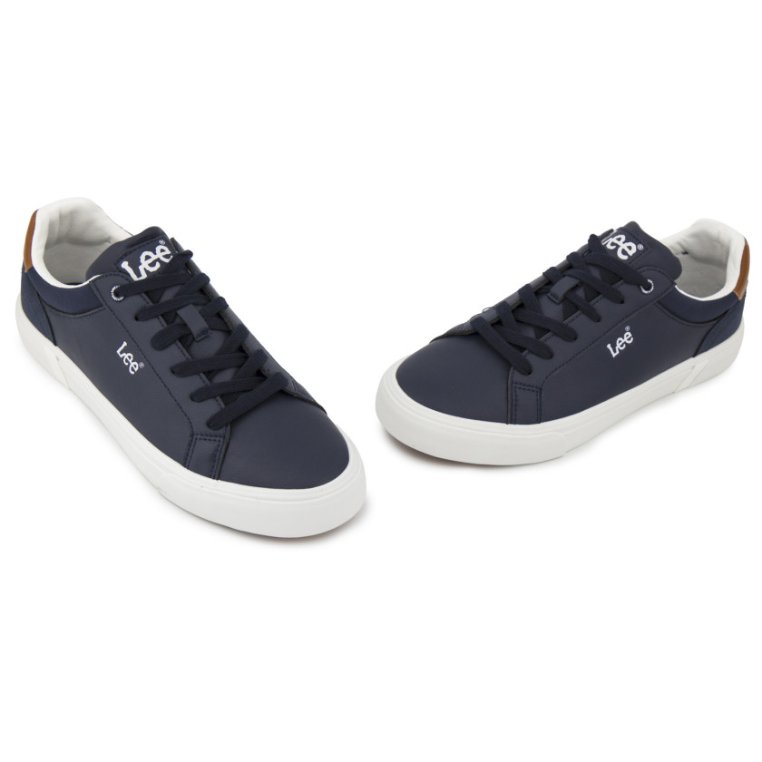 Φωτογραφία ζευγάρι LEE BRIXTON MEN LOW-50261024.29Y ΜΠΛΕ ΔΕΡΜΑ-ECO