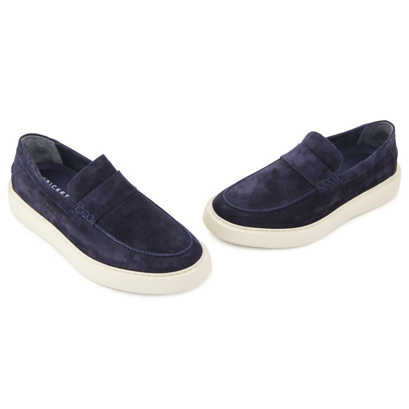 Φωτογραφία ζευγάρι KRICKET 1060-2 ΜΠΛΕ ΔΕΡΜΑ-NUBUK