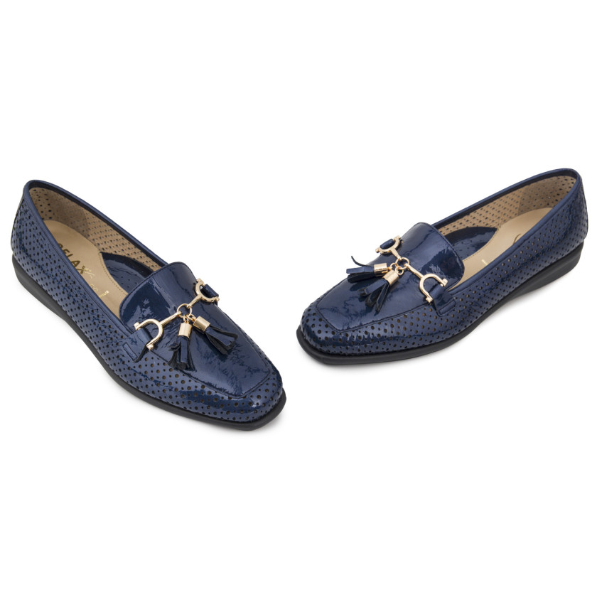 Φωτογραφία ζευγάρι RELAX 2771-03 ΜΠΛΕ ΔΕΡΜΑ-ΛΟΥΣΤΡΙΝΙ