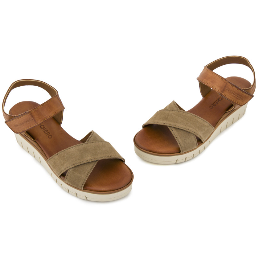 Φωτογραφία ζευγάρι COMMANCHERO 51459-428 ΜΠΕΖ ΔΕΡΜΑ-NUBUK