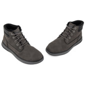 SKECHERS 205235-CHAR ΓΚΡΙ ΔΕΡΜΑ-ECO