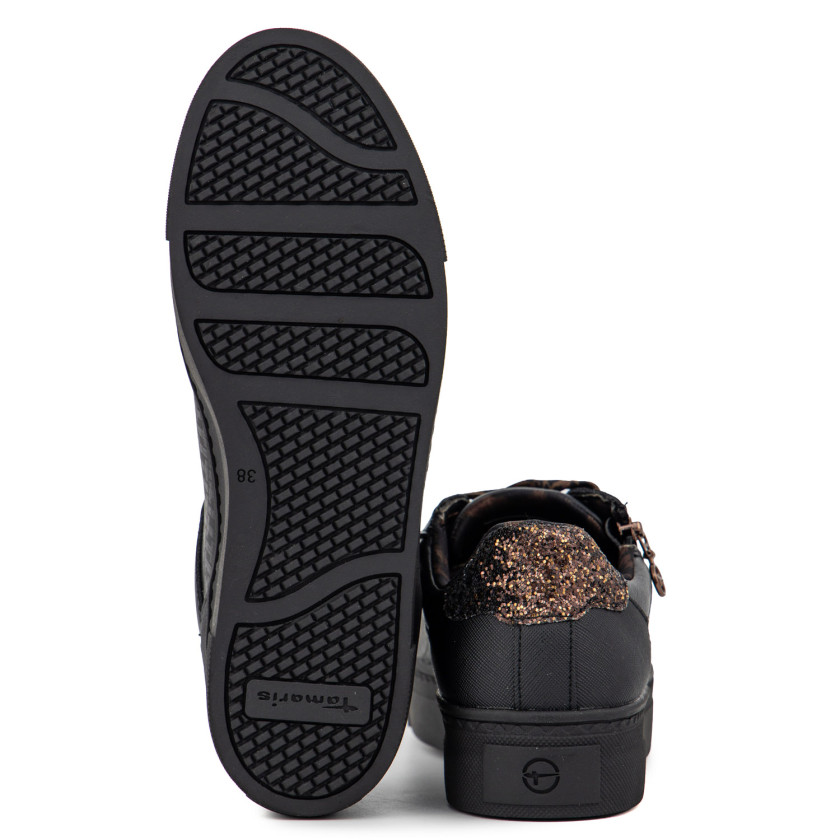 Φωτογραφία σόλας TAMARIS 23313-41-090 ΜΑΥΡΟ ΔΕΡΜΑ-ECO
