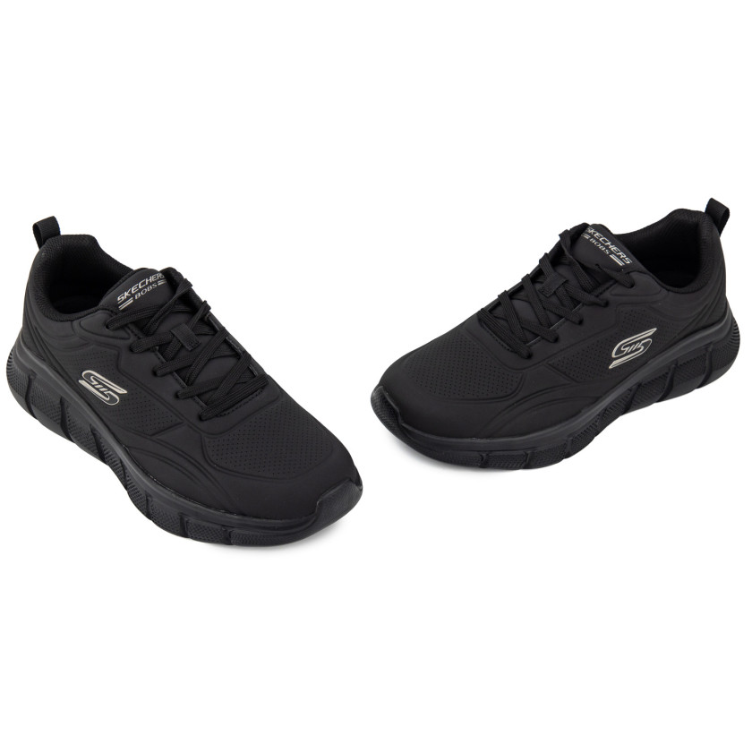 Φωτογραφία ζευγάρι SKECHERS 118110-BBK ΜΑΥΡΟ ΥΦΑΣΜΑ