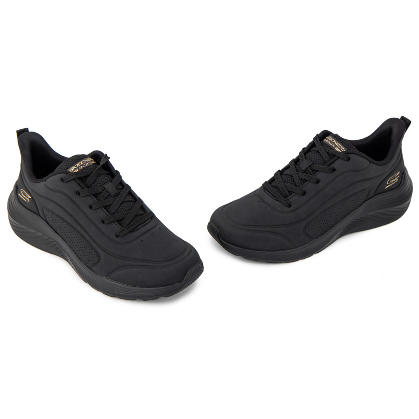 Φωτογραφία ζευγάρι SKECHERS 117485 ΜΑΥΡΟ ΔΕΡΜΑ-ECO