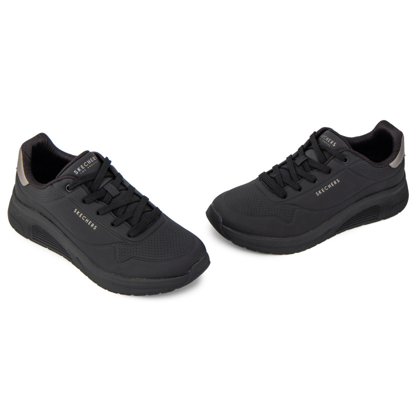 Φωτογραφία ζευγάρι SKECHERS 190265 ΜΑΥΡΟ ΔΕΡΜΑ-ECO