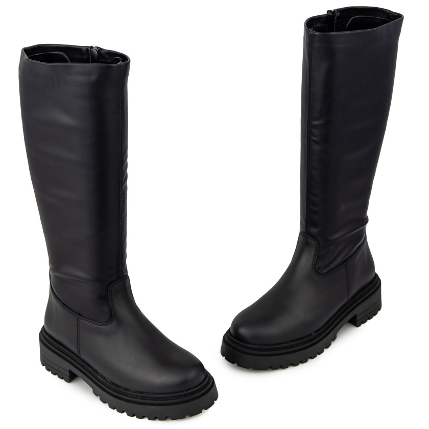 Φωτογραφία ζευγάρι COMMANCHERO 51579-721 ΜΑΥΡΟ ΔΕΡΜΑ-ΕΛΑΣΤΙΚΟ