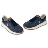 U.S.POLO PARKER001 ΜΠΛΕ ΔΕΡΜΑ