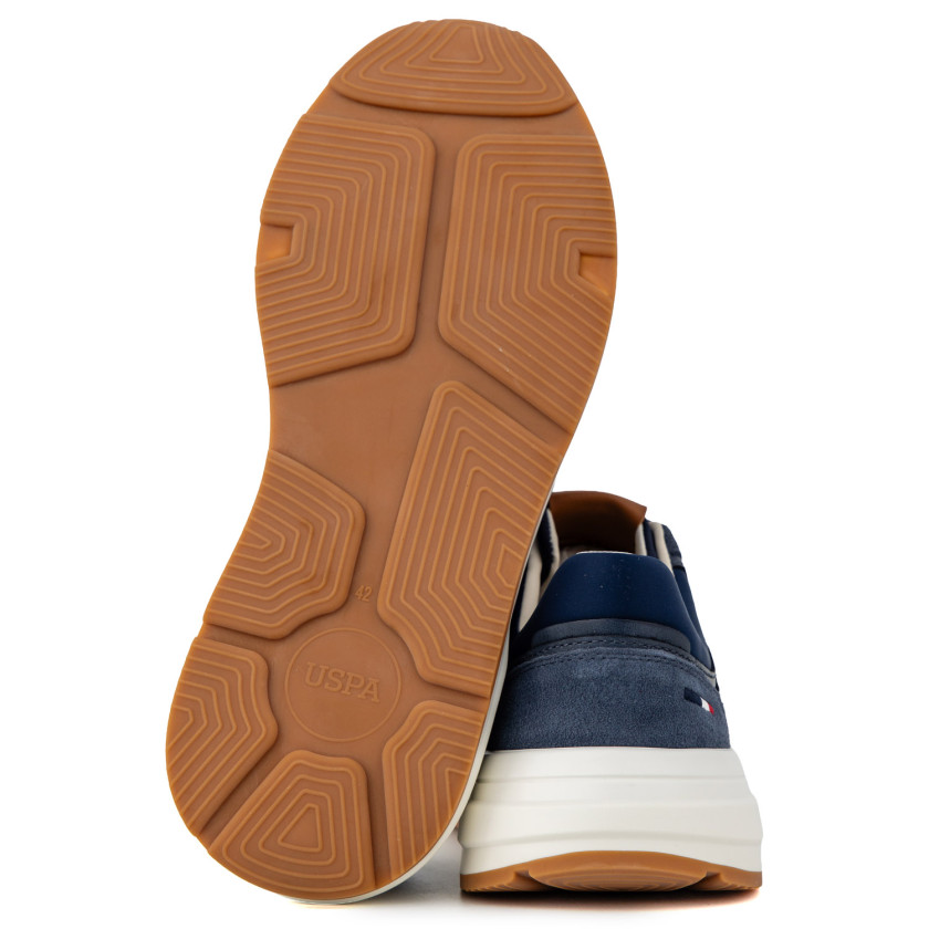 Φωτογραφία σόλας U.S.POLO PARKER001 ΜΠΛΕ ΔΕΡΜΑ
