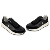 U.S.POLO PARKER001-BLK ΜΑΥΡΟ ΔΕΡΜΑ-ECO