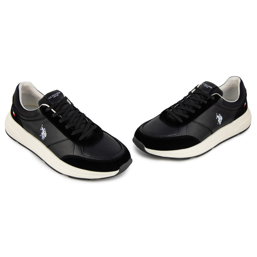 Φωτογραφία ζευγάρι U.S.POLO PARKER001-BLK ΜΑΥΡΟ ΔΕΡΜΑ-ECO