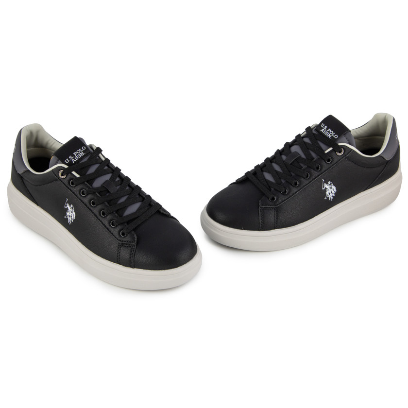 Φωτογραφία ζευγάρι U.S.POLO CODY01C-BLK ΜΑΥΡΟ ΔΕΡΜΑ-ECO