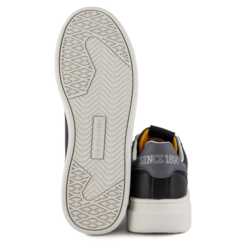 Φωτογραφία σόλας U.S.POLO CODY01C-BLK ΜΑΥΡΟ ΔΕΡΜΑ-ECO