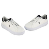 U.S.POLO CODY010C-WHI-BLK01  ΛΕΥΚΟ ΔΕΡΜΑ-ECO