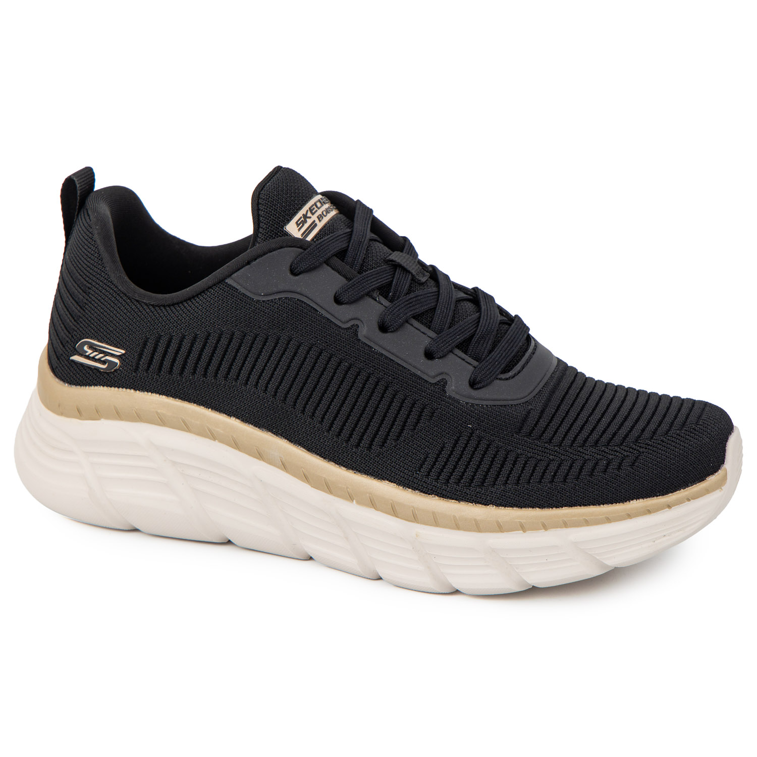  SKECHERS 117385 ΜΑΥΡΟ ΥΦΑΣΜΑ