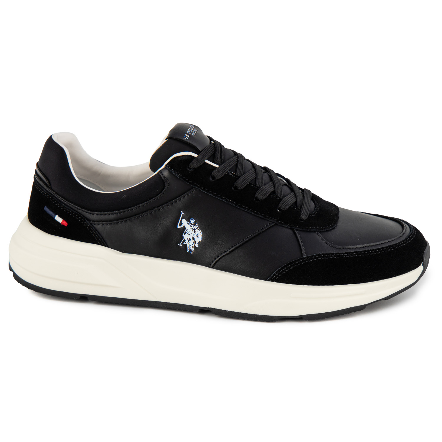  U.S.POLO PARKER001-BLK ΜΑΥΡΟ ΔΕΡΜΑ-ECO